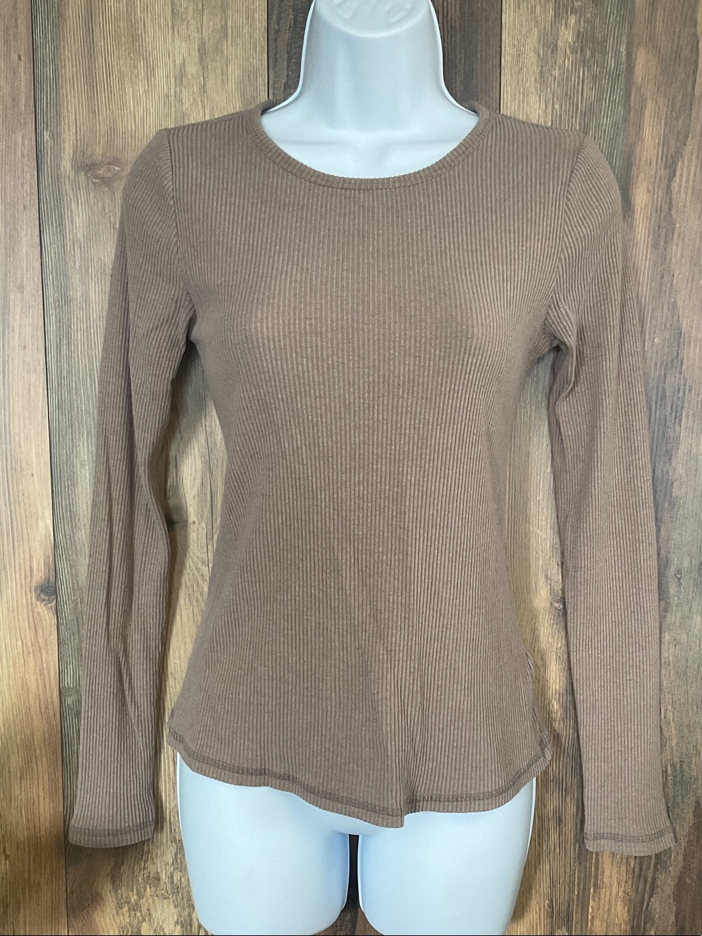 Old Navy Fitted Ribbed Long Sleeve Top S C277